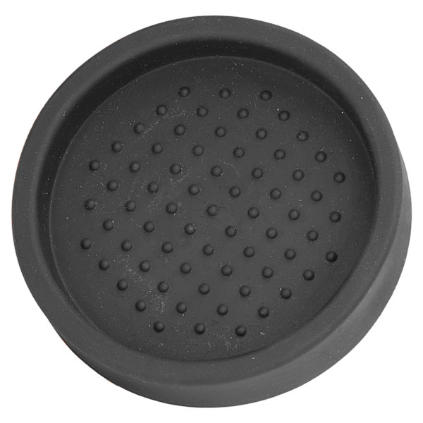 Rund Silikon Kaffe Tamper Mat Mjuk Värmebeständig Bärbar Kaffe Tamper Pad för HomeBlack