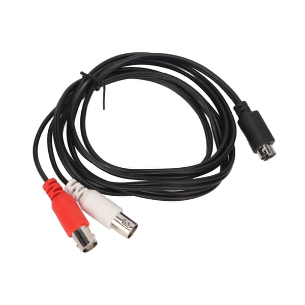 MINI DIN 4-benet til 2 BNC-kabel Fleksibelt MINI DIN 4PIN Han til 2BNC Hun Y-splitter Videoadapterkabel 1,5 m