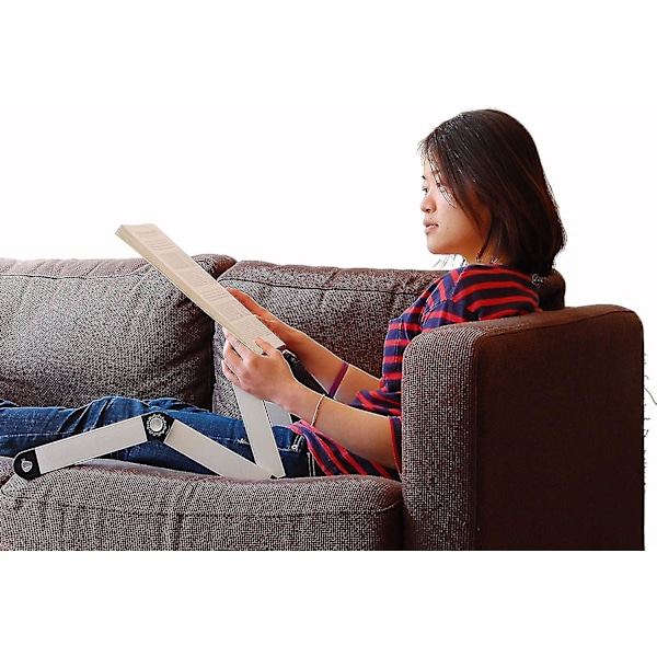 Adjustable Height and Tilt Reading Stand for Books, Tablets, and Documents - Perfect for Textbooks - Aluminum (Black)