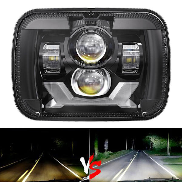 180W 5x7 6X7 Suorakulmainen LED-kuorma-auton ajovalot Vedenpitävä työvalo Pölytiivis LED-ajovalaisin