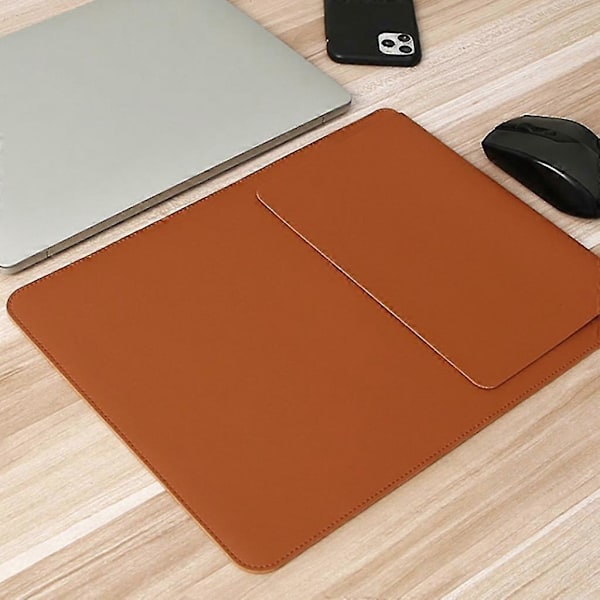 Förtjockad Laptopväska i PU-läder Förvaringsväska Utomhus Reseförvaring