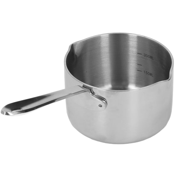 Rustfrit Stålkande til Varm Mælk, Chokolade, Kogt Sukker, Ost, Smør, Smeltekande med Dobbelt Hældetud