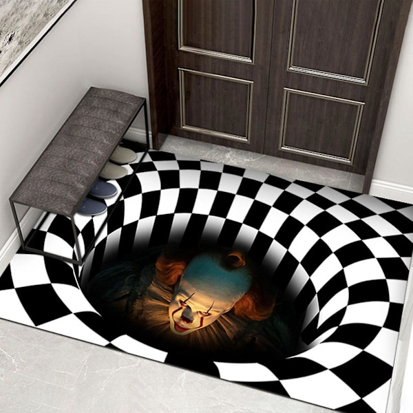 Halloween 3D -klovnimatto 40*60cm - Sisä- ja ulkokäyttöön, liukastumaton
