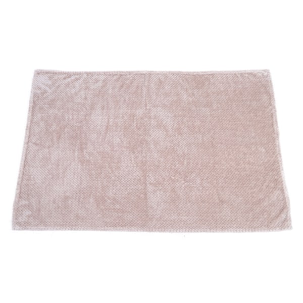 Sovrum Polyester Fiber Tjock Mjuk Luftkonditionering Sängfilt Sängkläder DekorBeige 70x100cm