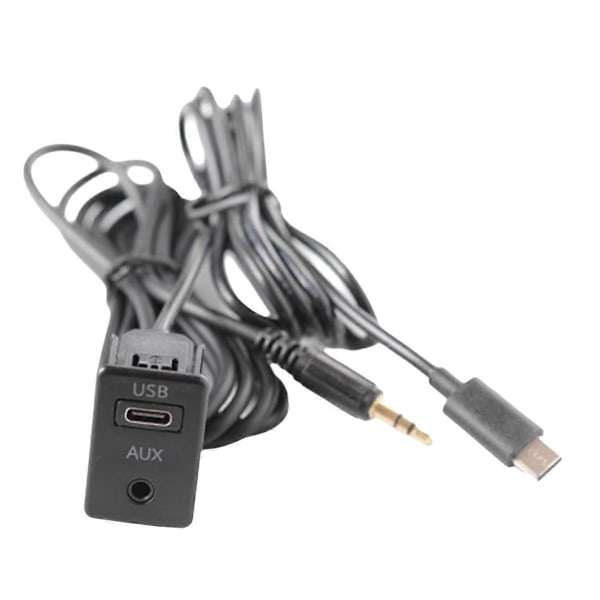 Bil Android Navigationsmaskin AUX Panel USB-C+AUX Gränssnittspanel