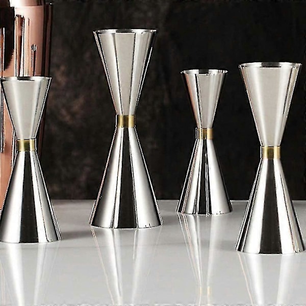 30/45ml 30/60ml 45/60ml Målekop i rustfrit stål Cocktail Wine Shaker Dobbelt Shot_SZXM guld 30ml 60ml