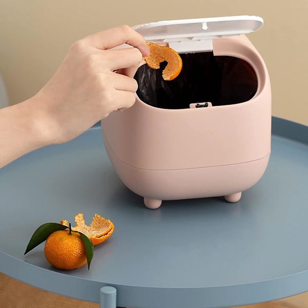 Mini Ninja Työpöydän Roskakori Kaksoispainonauhalla Pinkki Sopii Erilaisille Tilanteille
