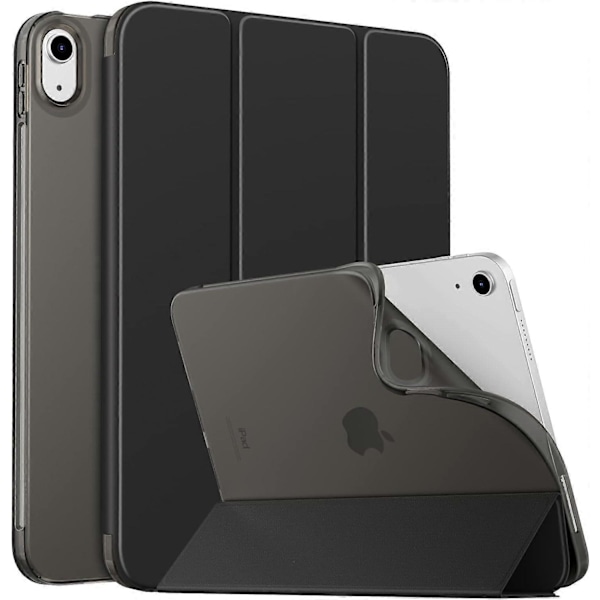 Fodral för iPad 10:e generationen 2022, iPad 10,9 tum Fodral, Mjuk TPU Genomskinlig Frostad Baksida Slim Shell Skyddsfodral med Justerbara Vinklar
