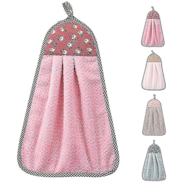 Handduk med hängögla, söta handdukar med hängögla, 4 st Towel_SZXM