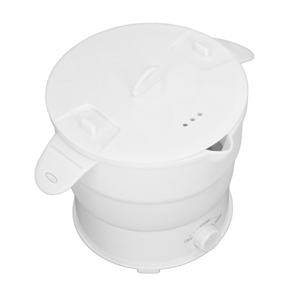 Elektrisk Hot Pot Cooker Multifunksjon 1.2L Bærbar Foldbar Elektrisk Hot Pot for Hjem Sovesal Kontor Reise EU Plugg 220V