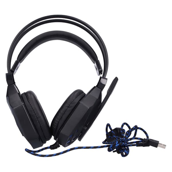Gaming Headset Opplyst Gaming Headset med Støyreduserende Mikrofon for PS4