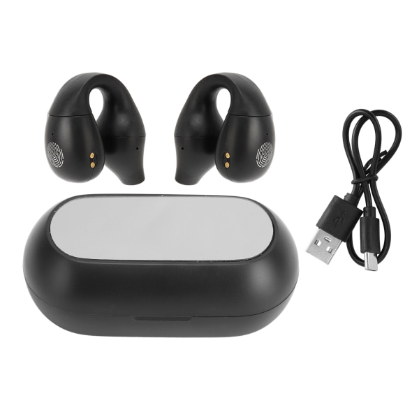 Bluetooth 5.3 Earbuds HiFi Ear Hook Bluetooth -hörlurar med digital display för arbete och sport
