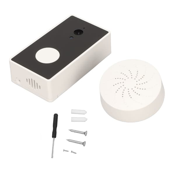 Trådlös videodörrklocka 2-vägs röstintercom mörkerseende fjärrstyrd smart Bluetooth WiFi-kamera dörrklocka med ringklocka
