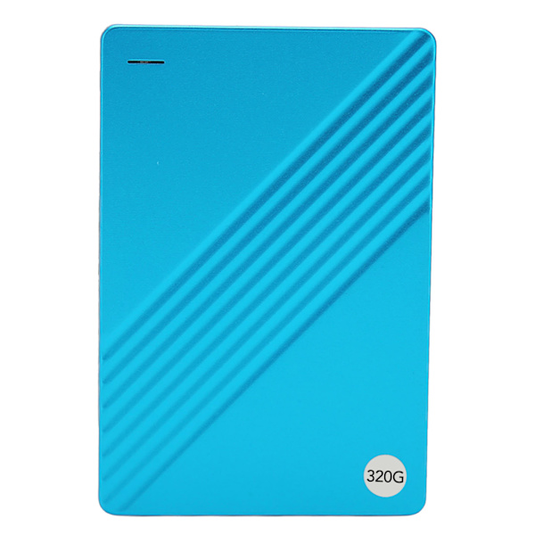 Ekstern harddisk Ultrathin 2,5 tommer USB 3.0 aluminiumlegering Plug and Play mobil harddisk til computer TV telefon blå 320GB