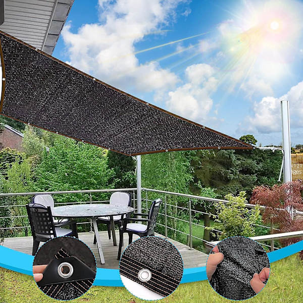 Trädgårdsskyddsnät - Solskydd för Växter, Pergola, Patio, Växthus, Hönshus (2x3m)