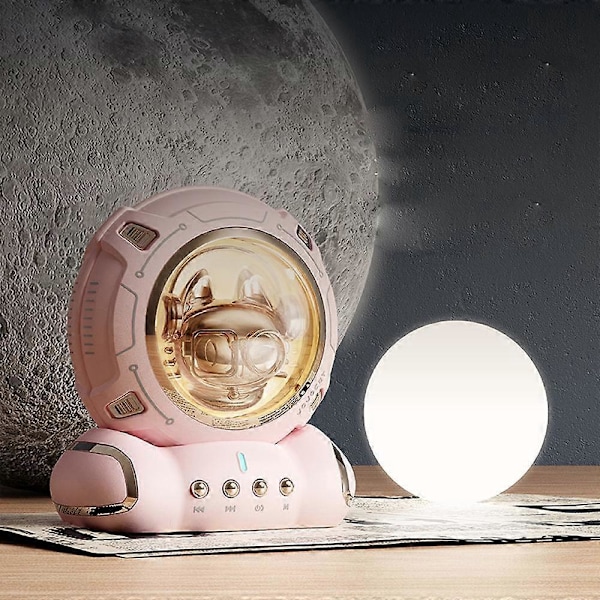 Luova astronautti langaton Bluetooth-kaiutin mini kannettava matkapuhelin subwoofer ulkokäyttöön pieni audio musta