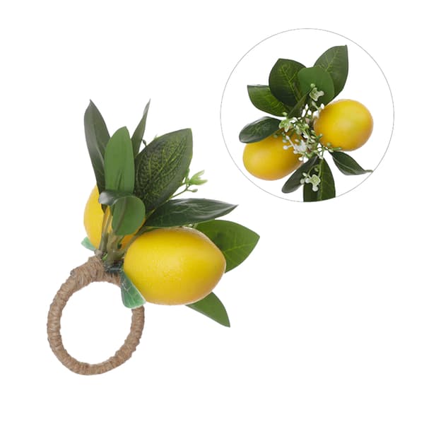 Servettring med citronskiva