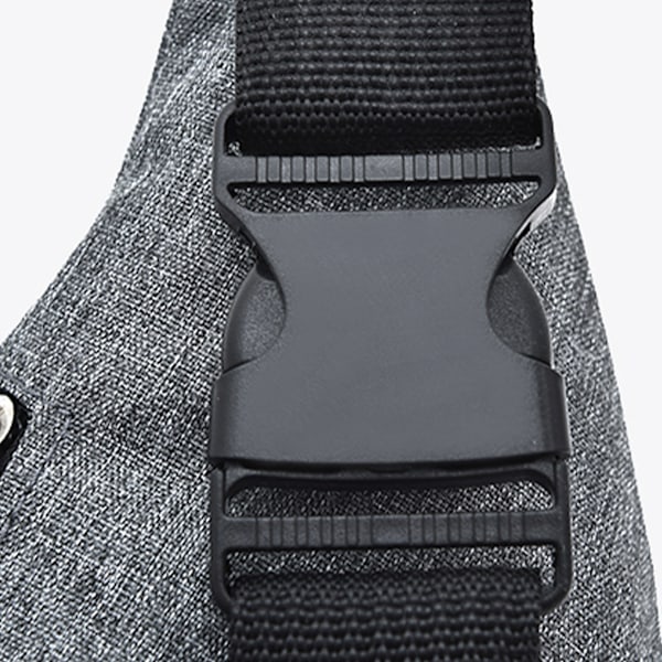 Fanny Pack Multifunktionel Stor Kapacitet Slidstærk Vandtæt Unisex Tegnebog Talje Taske til Udendørs Sport Grå