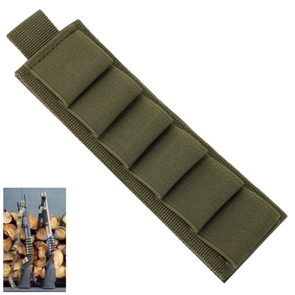 Multi Tactical Shotgun Shell Pussi Ammo Holder Pussi Metsästystarvikkeet Army Green