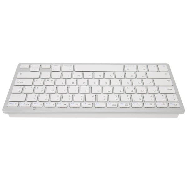 Trådløst tastatur Mini 78 taster Ultratynde bærbare hvide computertastaturer til Android til OS X til IOS til WindowsItalian