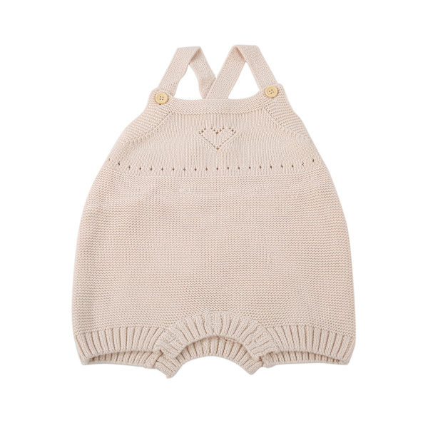 Babykläder Nyfödd Baby Romper Stickad Overall Ärmlös En Delad OutfitRosa 90cm (18‑24Månad)