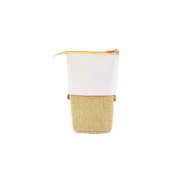 Pop Up Pen Blyant Teleskopisk Holder Stationery Etui, Fløjlsbukser Stand-up Transformer Taske