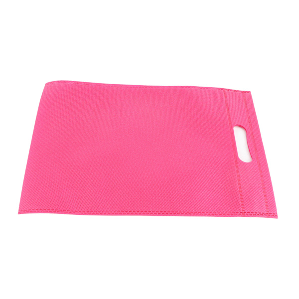 50 stk. stansede non-woven poser, miljøvenlige flade mund tote poser, non-woven stof beklædningsposer, rosenrød 25x35cm/9.8x13.8in