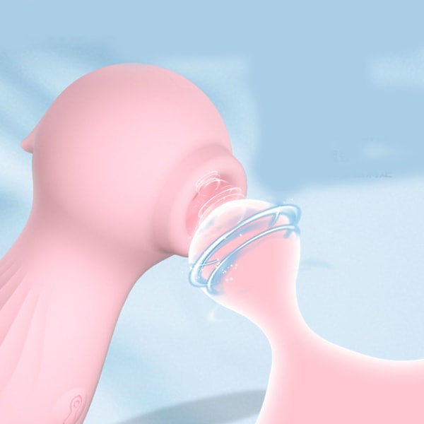 Kvinde Massage Maskine Søhest Formet Tunge Sugning Stærk Vibration Kvindelig Massager Stav Pink
