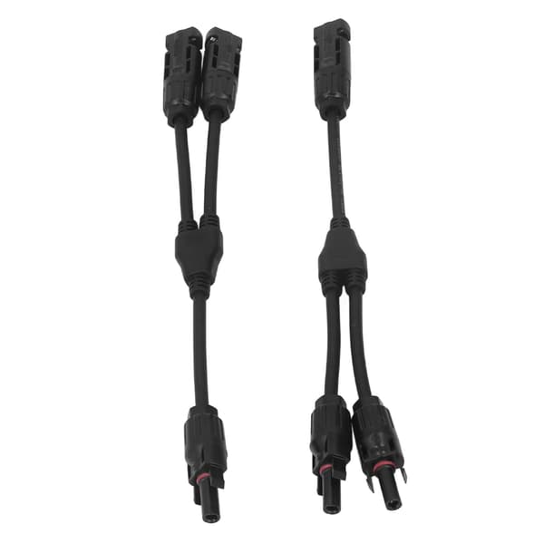 1 Par DC 1000V Solarkobling Y-gren Parallel Adapter Solcellepanel Kabelkobling