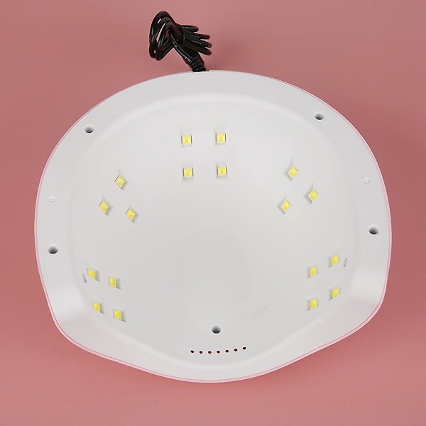 54W LED UV Negle tørrelampe med 3 timerindstillinger og LCD-skærm til gelpolering manicure og pedicure