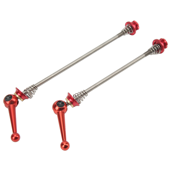 CANSUCC 2 stk Cykelhjulspyd Aluminiumslegering Quick Release Titanium Legering Stang til Mountainbikes Landevejscykler Rød