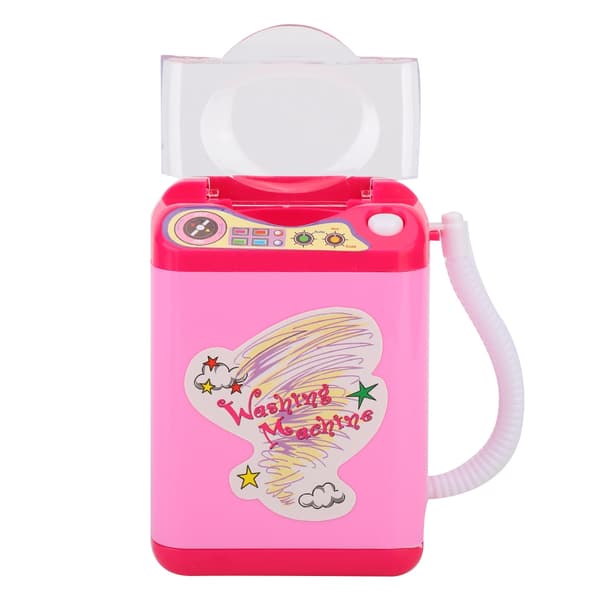 Mini-simulaatiopesukone sähköinen meikkisiveltimien pesukone (pinkki)