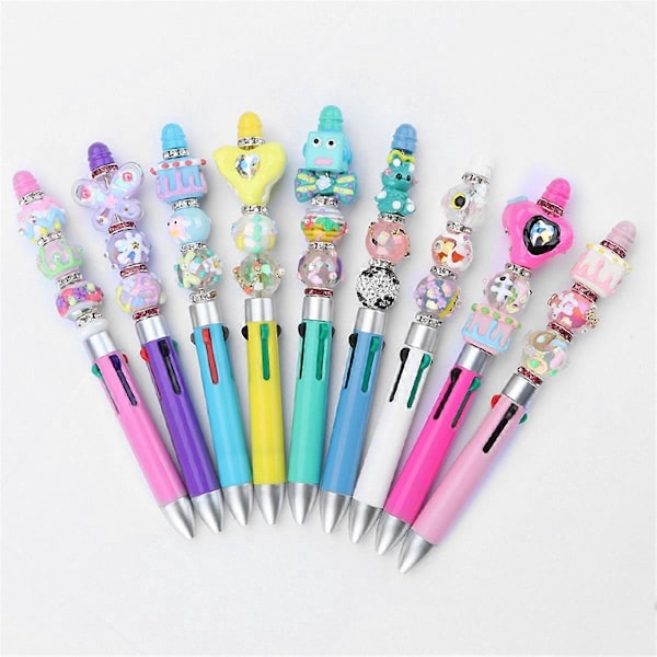 10 stk. DIY Forretning Fire Farve Refill Perlepen Sød Perlepen