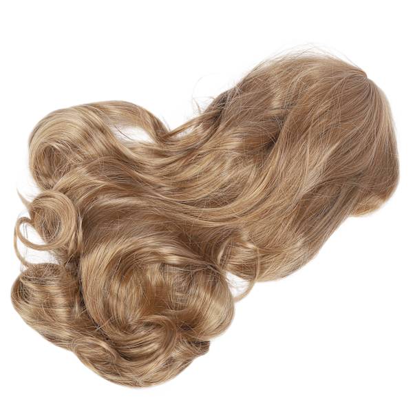 Gradient Blond Lockig Peruk Hög Temperatur Syntetiskt Hår Dam Långt Lockigt Hår för Fest Halloween