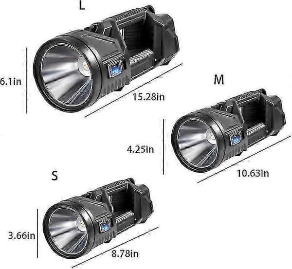 1000000 Lumen Waterproof Handheld Spotlight, High-Efficiency German Outdoor Spotlight M