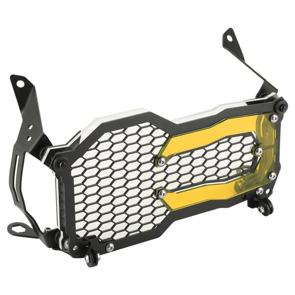 Frontlyktebeskyttelse i rustfritt stål med akryllampe Patch Passer for R1200GS R1250GS Oransje