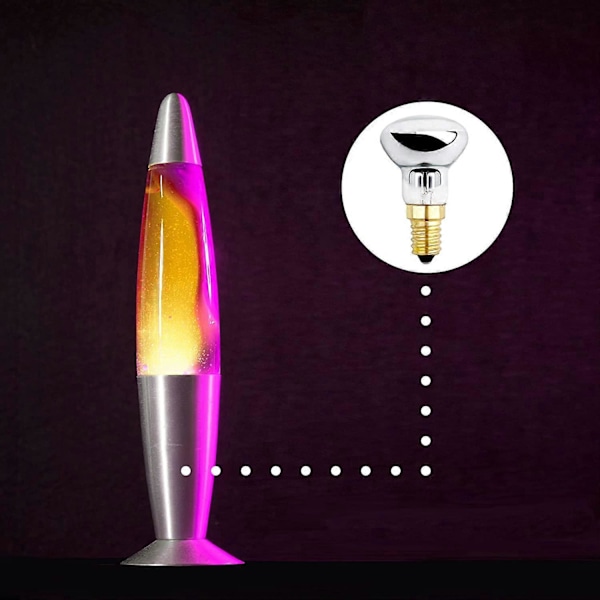 E14 R39 25W Lavalampe Pære, Dæmpbar, Varm Hvid 2600K, 250LM, Små Reflektor Pærer til Opvarmning af Boblelampe, Raketlampe, Glitterlampe, 3 Stk
