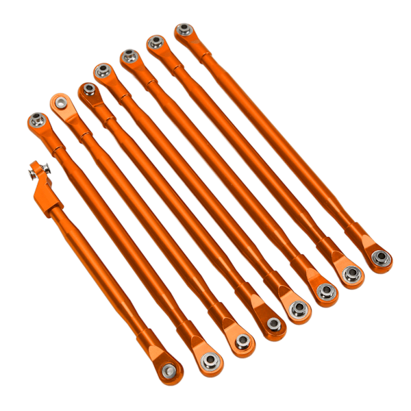 RC Rod Link Linkage Set Pull Rod med Sway Bar Aluminium til Axial SCX6 JLU 1/6 RC Bil Orange