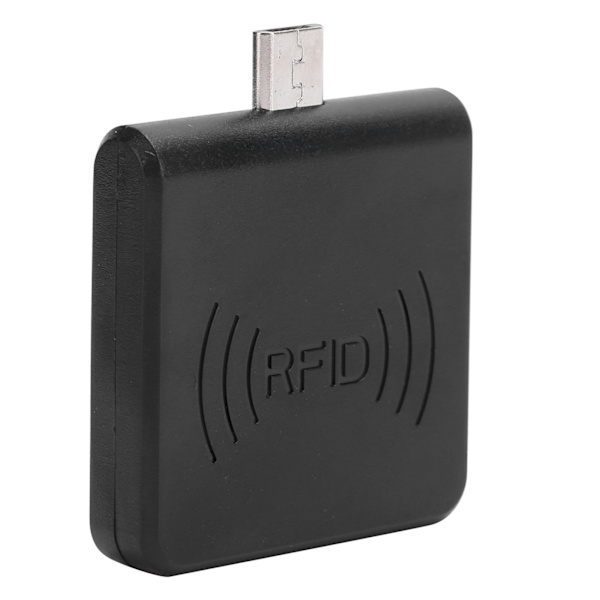 W86 Micro USB Mobiltelefonkortleser Bærbar for RFID Mobil-ID-leser for Android Svart