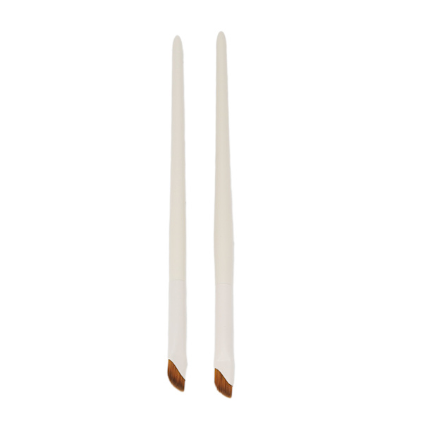 2 stk Makeup Segl Eyeliner Brush Professionel blødt hår Ultra tyndt skrå eyeliner børste Kosmetisk værktøj
