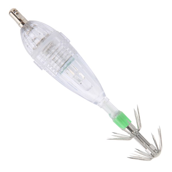 Fiskeri LED Lokke Lys Blæksprutte Form Hvidt Lys Farve Agnsfisk Under Vand Lokke Lampe med Krog
