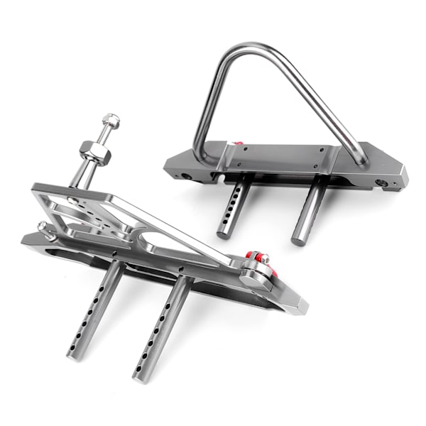 CNC-metalli RC-auton etu- ja takapuskuri vararenkaan pidikkeellä, sopii Axial SCX10 II:lle