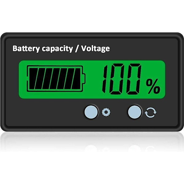 Digital DC Batterimätare: Noggrann Spännings- och Kapacitetstestare