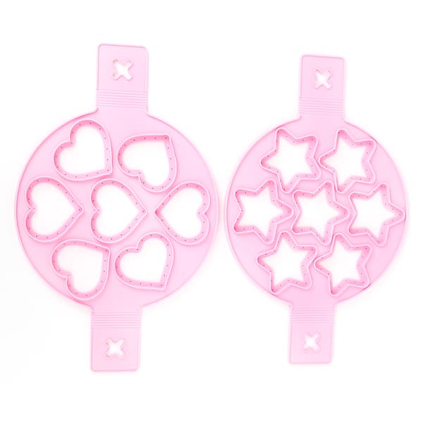 2 stk silikon eggering pannekakemaker non-stick eggekokerpanne flipform DIY kjøkkentilbehør