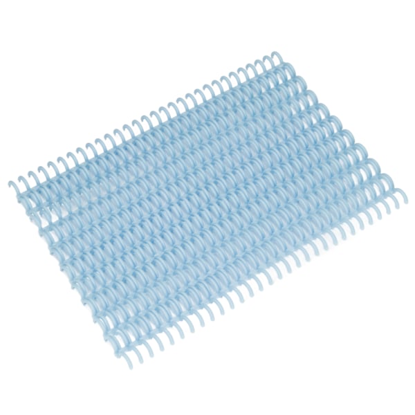 10 st bindande ryggar 30 hål 12 mm diameter DIY skärbar plast A4 trådbindande ryggar för skola kontor ljusblå