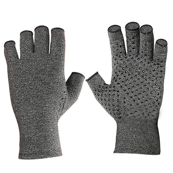 Arthritis Kompressionshandsker med Halvfinger, Åndbare og Skridsikre (M)
