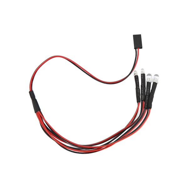 4 LED RC-bil LED-ljus RC-bil Uppgraderingsdelar för AXIAL SCX24 1/24 Fjärrstyrd bil