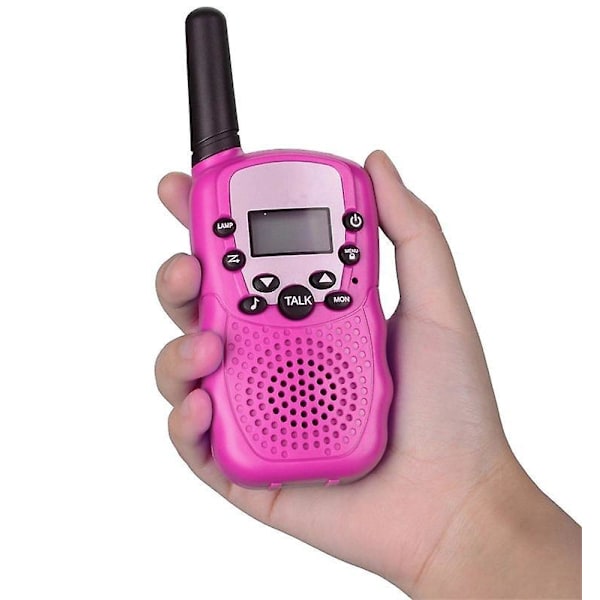 Lasten Walkie Talkie -setti 3 kpl, LCD-näyttö, sisäänrakennettu taskulamppu, Vox, sisä- ja ulkoaktiviteetteihin, leirintään, seikkailuihin, 3-12-vuotiaille