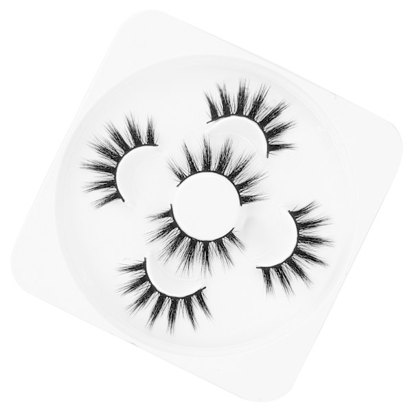 3 par långa tjocka lockiga lösögonfransar Tredimensionell makeup lösögonfransar Set807