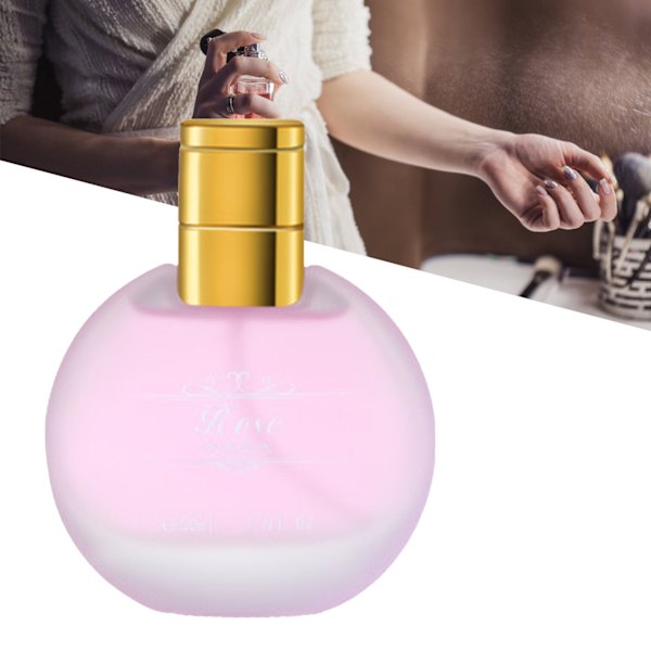 50ml Toilette Spray Langvarig Flower Duft Frosted Bottle Body Parfyme for Women Rose